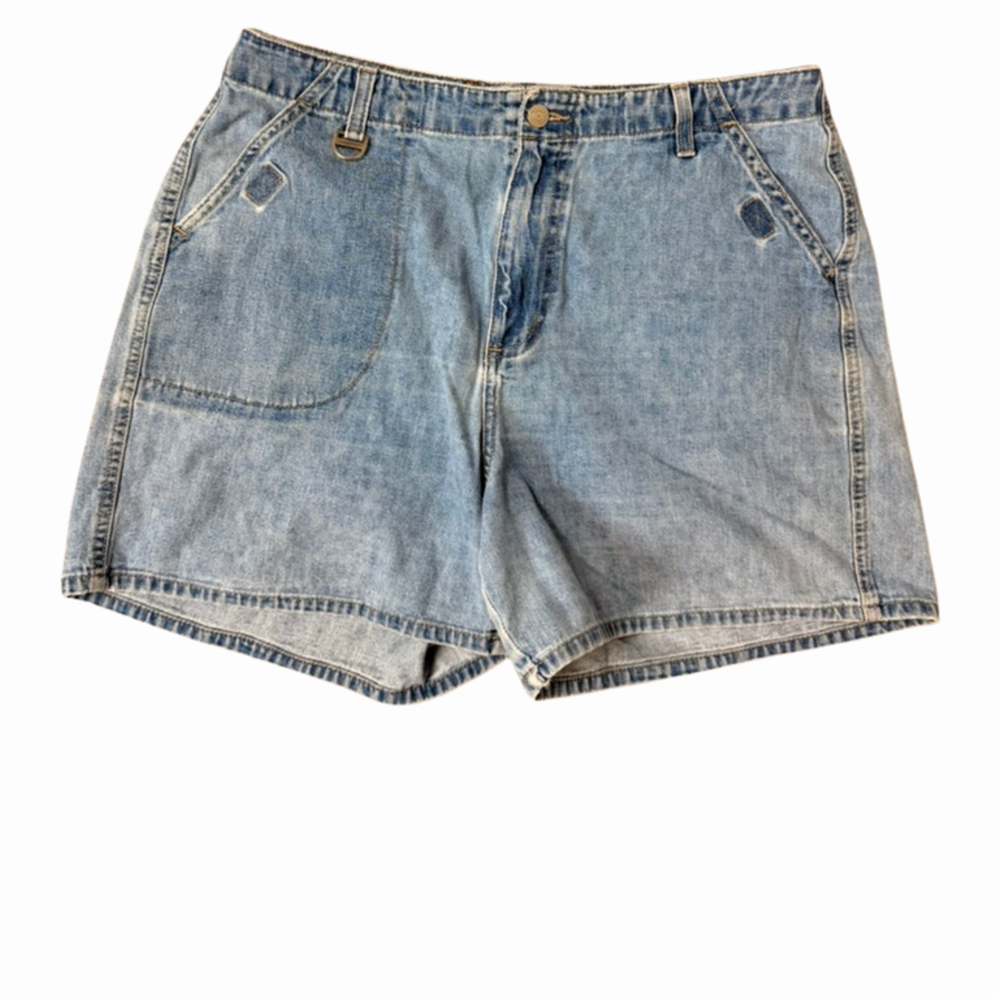 Essentials Relaxed Denim Shorts-14