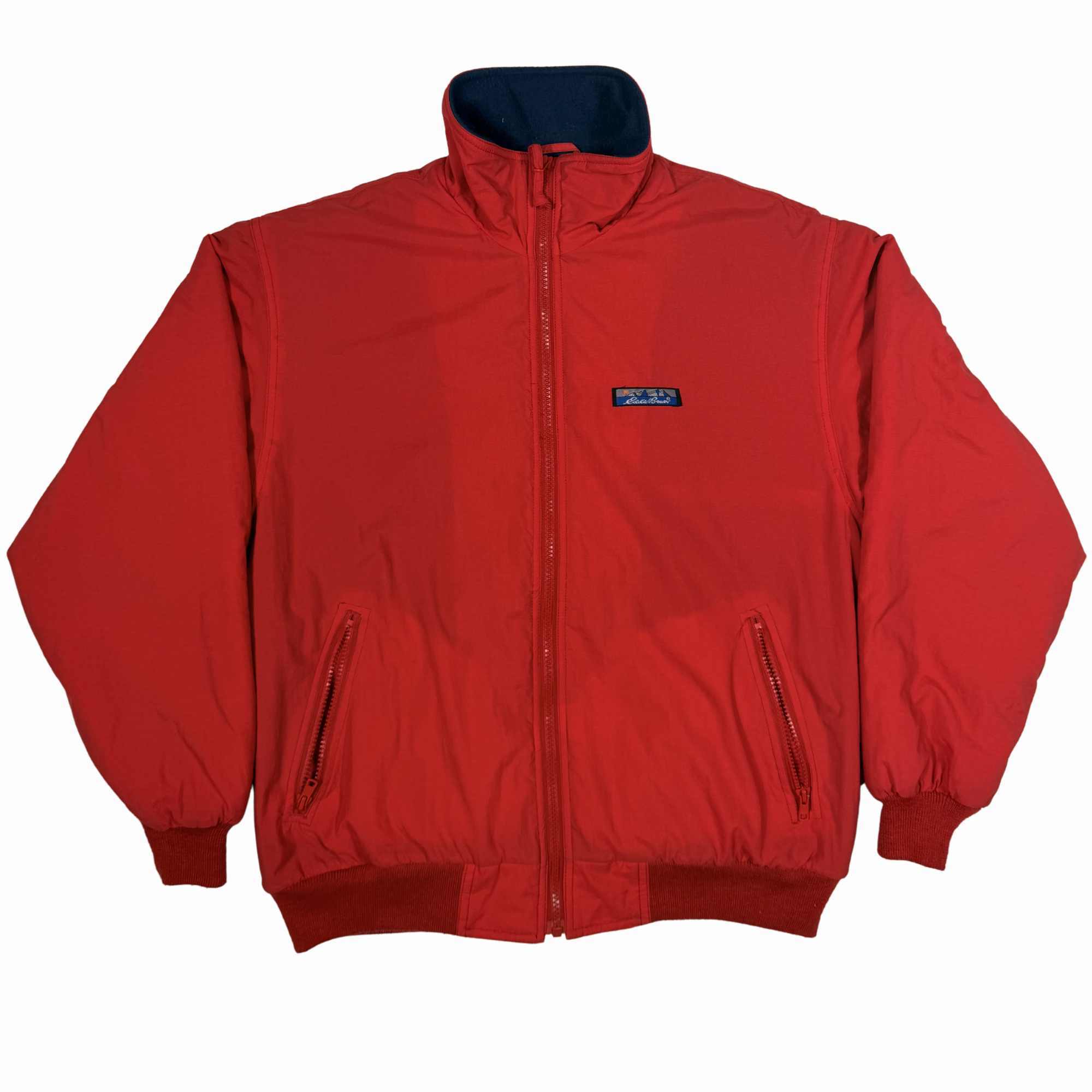 Eddie Bauer Fleece Lined Zip Bomber Jacket-M