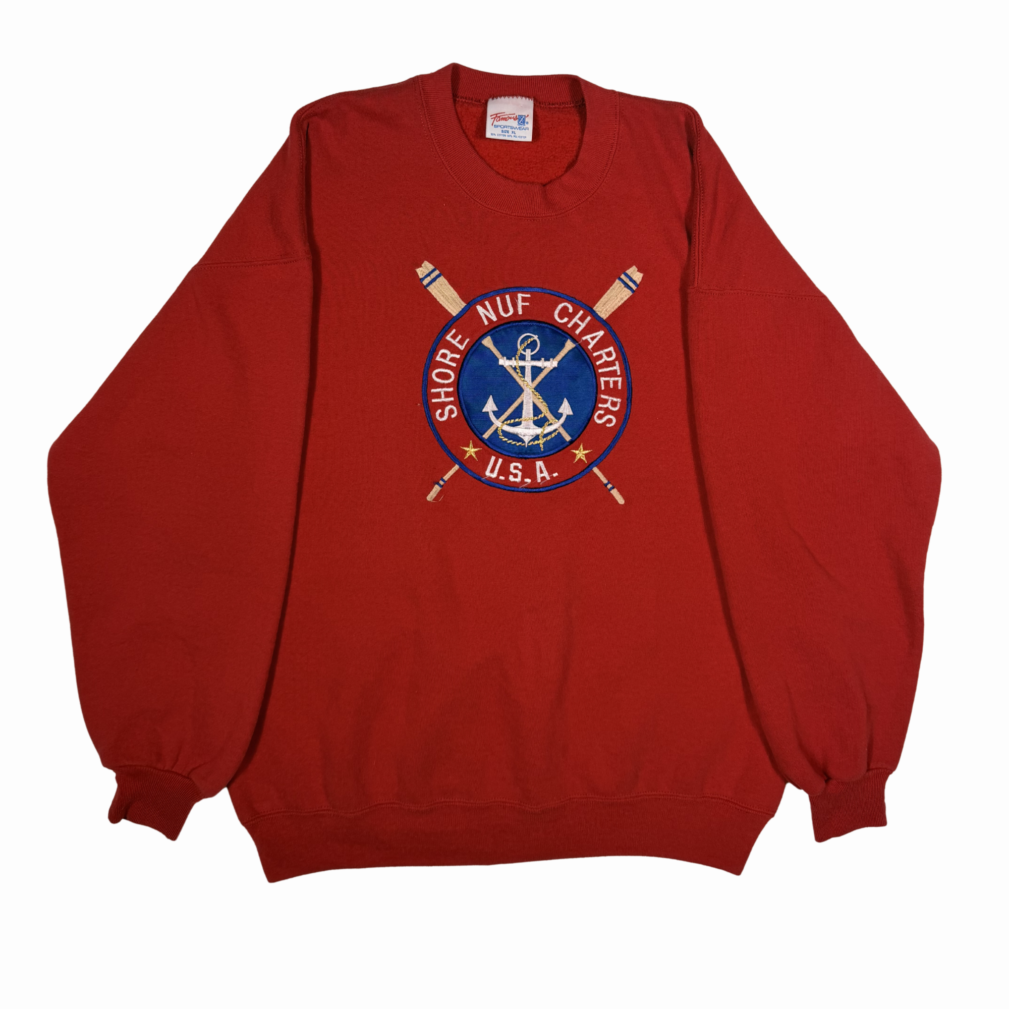 Shore Nuf Charters Fishing Crewneck-XL