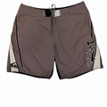 Grey Colorblock Logo Boardshorts-40