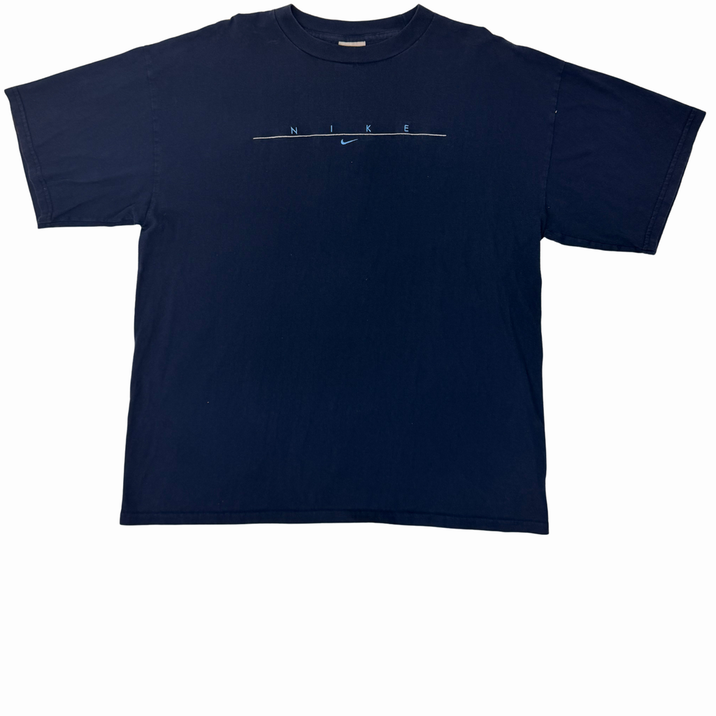 Nike Minimalist Swoosh Navy Tee – 2XL