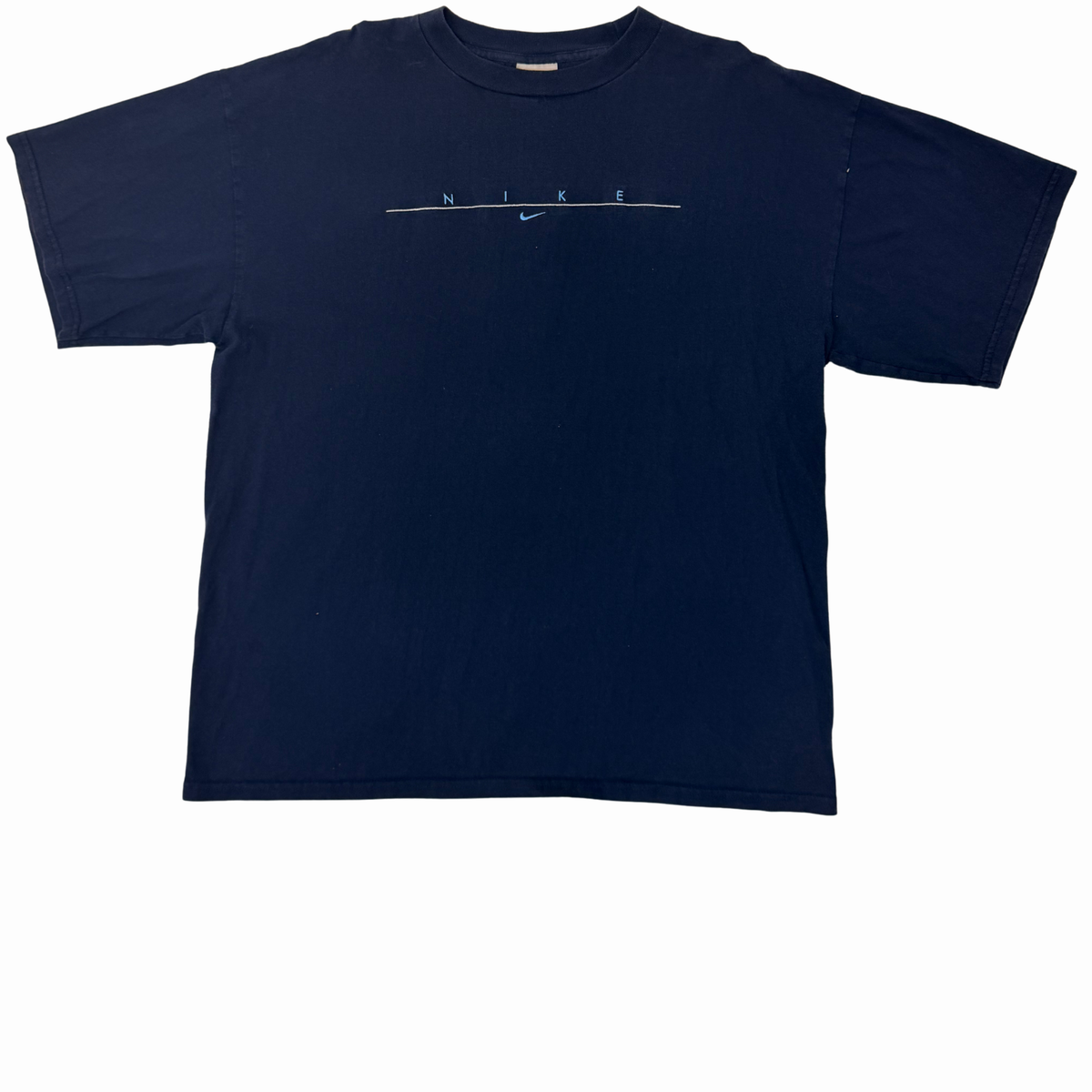Nike Minimalist Swoosh Navy Tee – 2XL