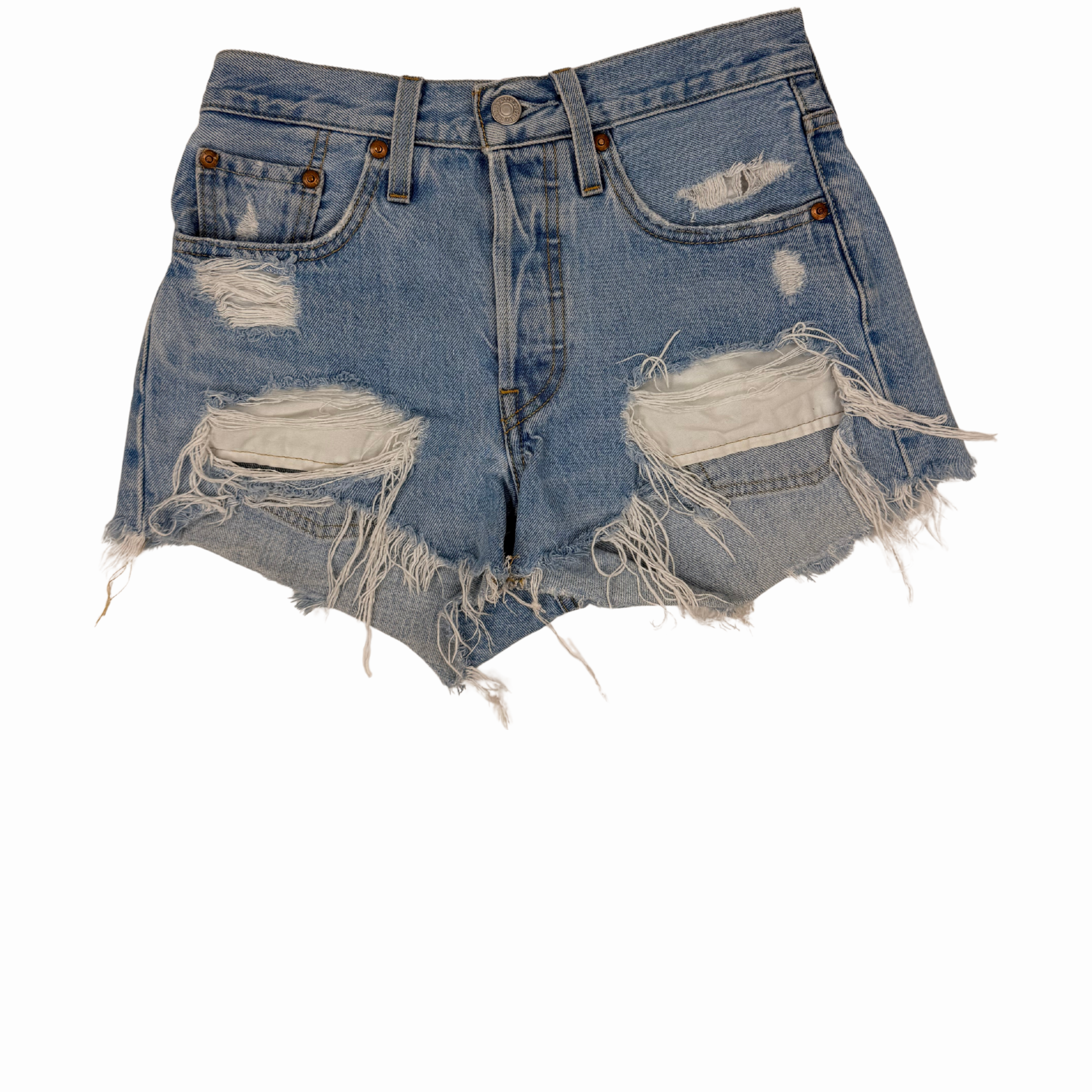 Levi Distressed Denim Cutoff Shorts-31