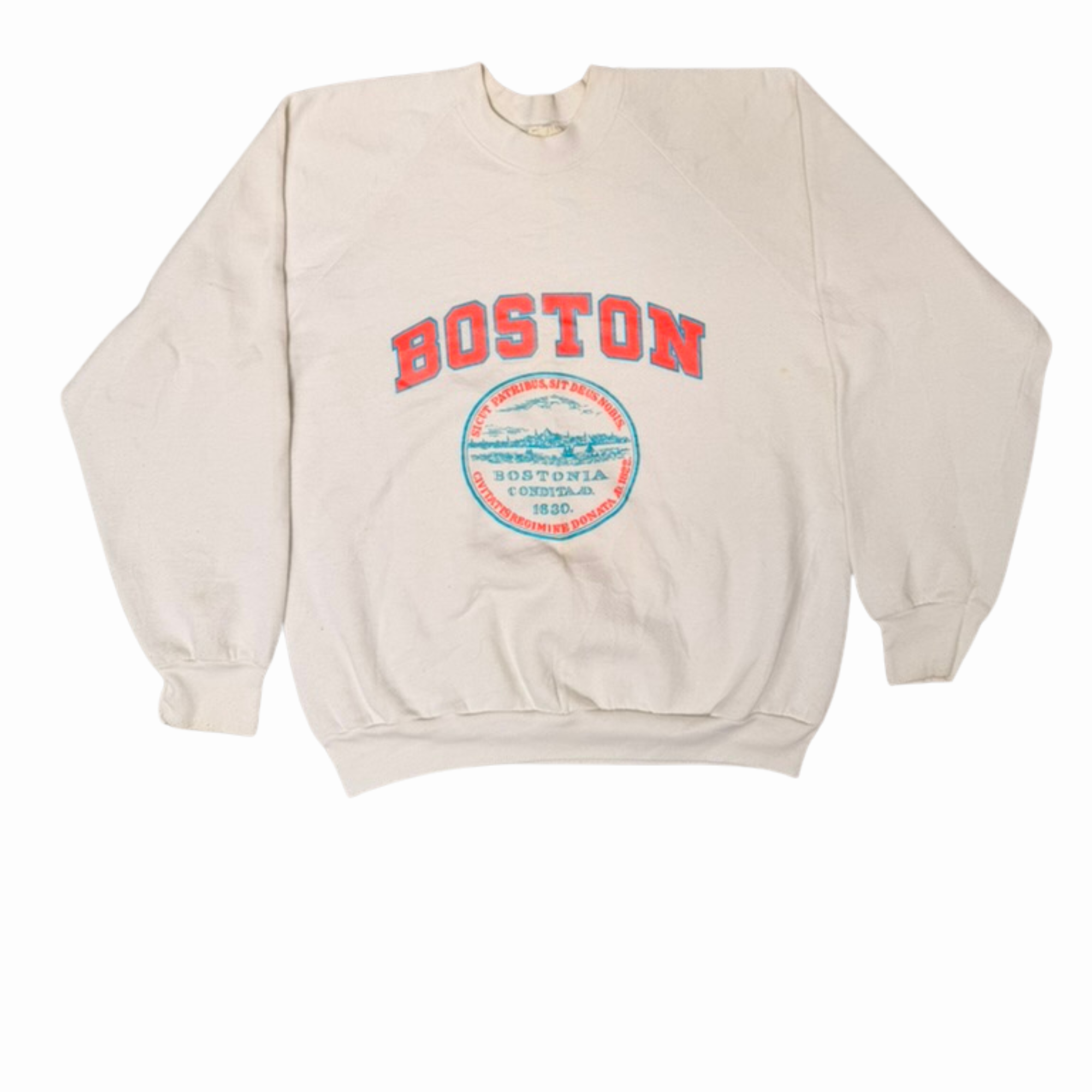 Boston Massachusetts Graphic Crewneck-L