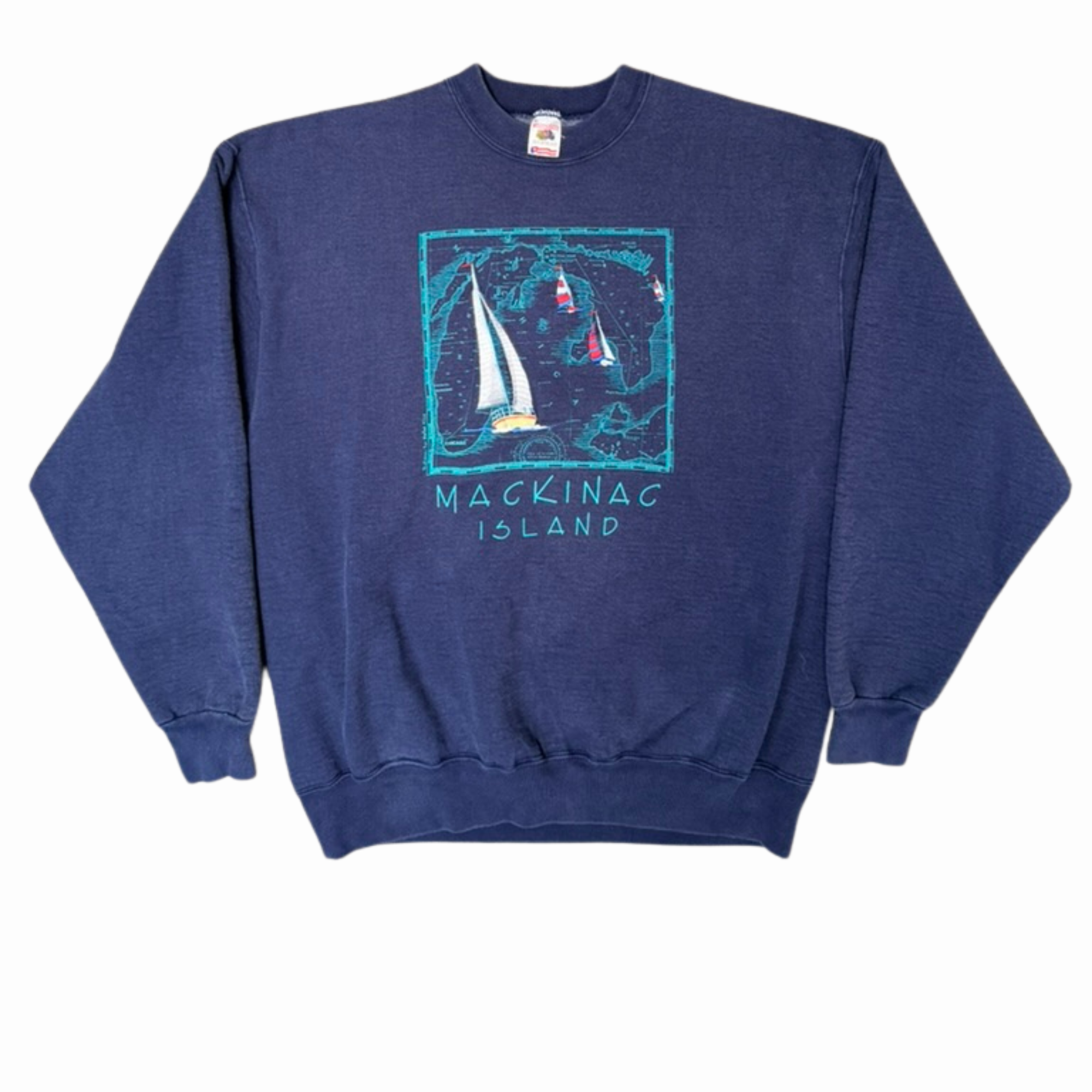 Mackinac Island Sailboat Crewneck-XL