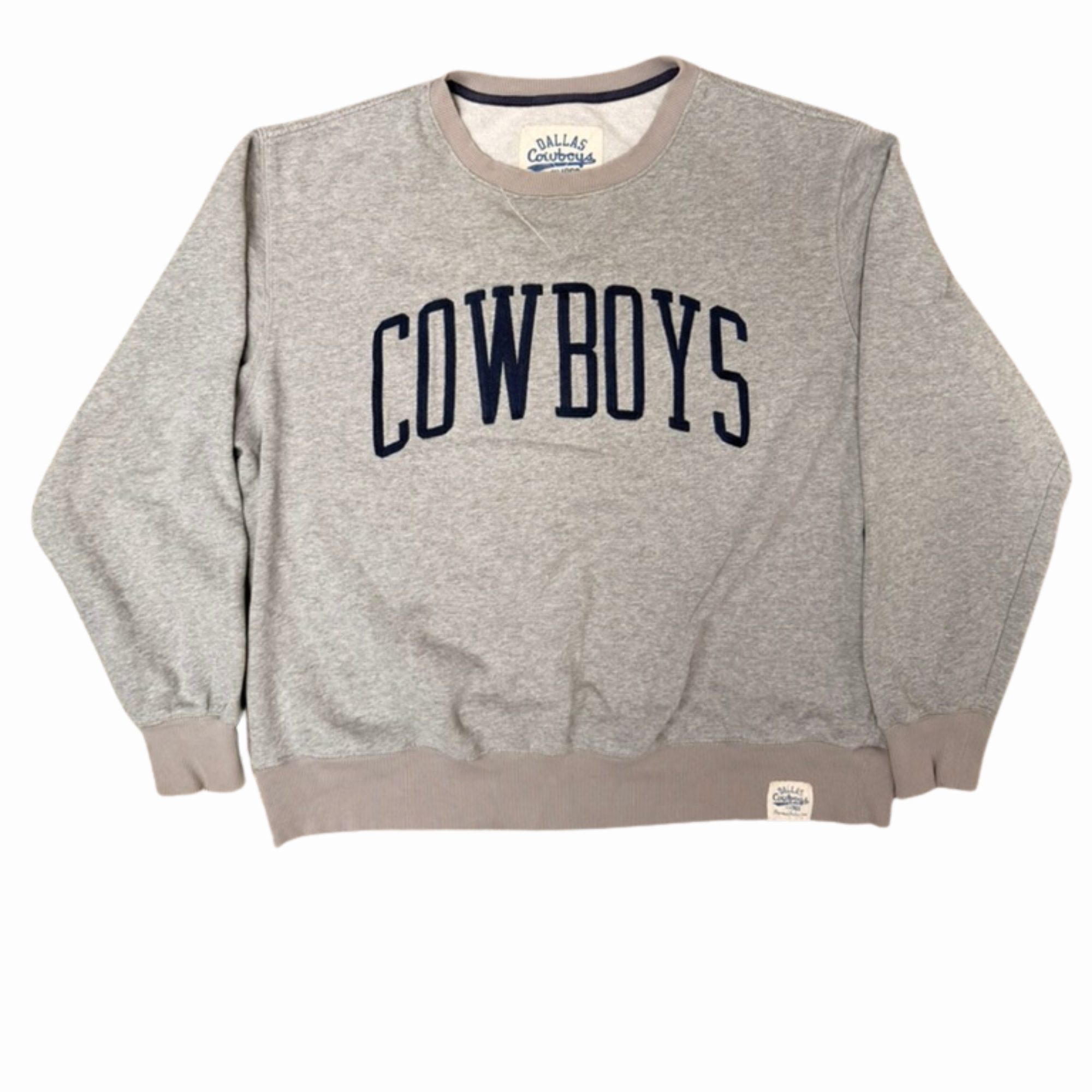 Cowboys Arch Logo Grey Crewneck-XL